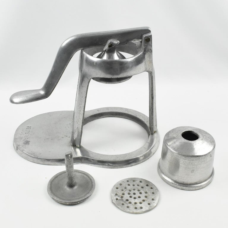 1940s French Mechanical Aluminum Lemon Squeezer Juicer at 1stDibs