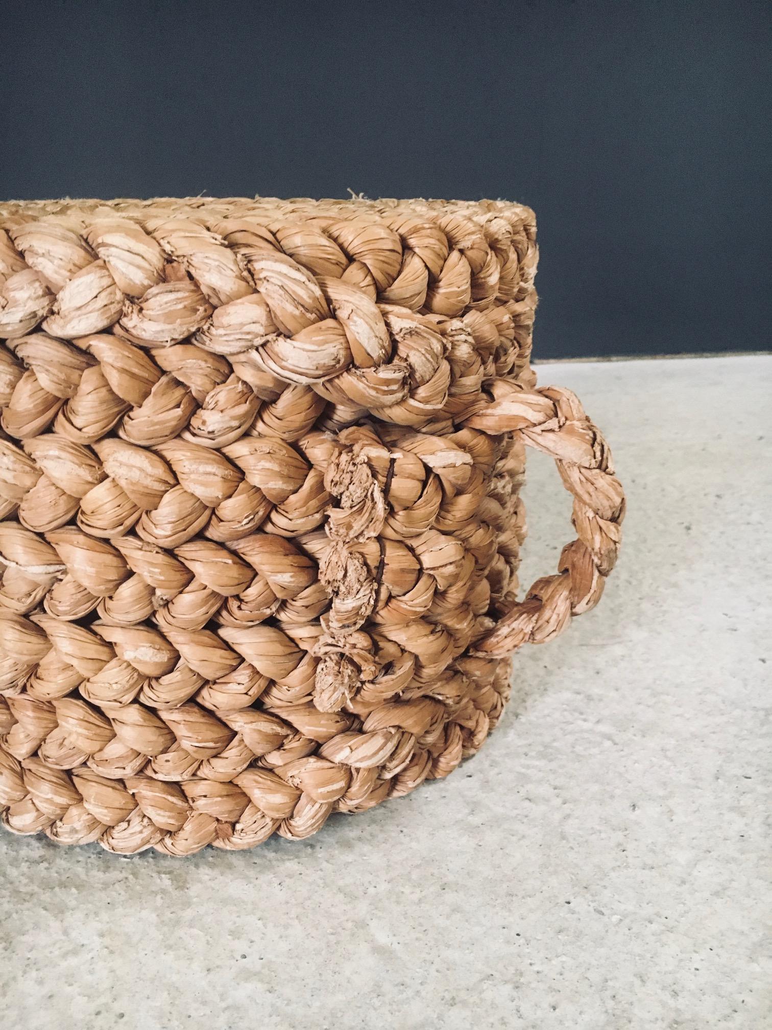 1940's French Mediterranean Design Low Rope Stool by Audoux Minet For Sale 3