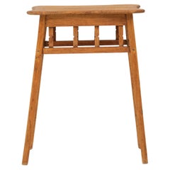 1940s French Mid-Century Modern Wooden Side Table