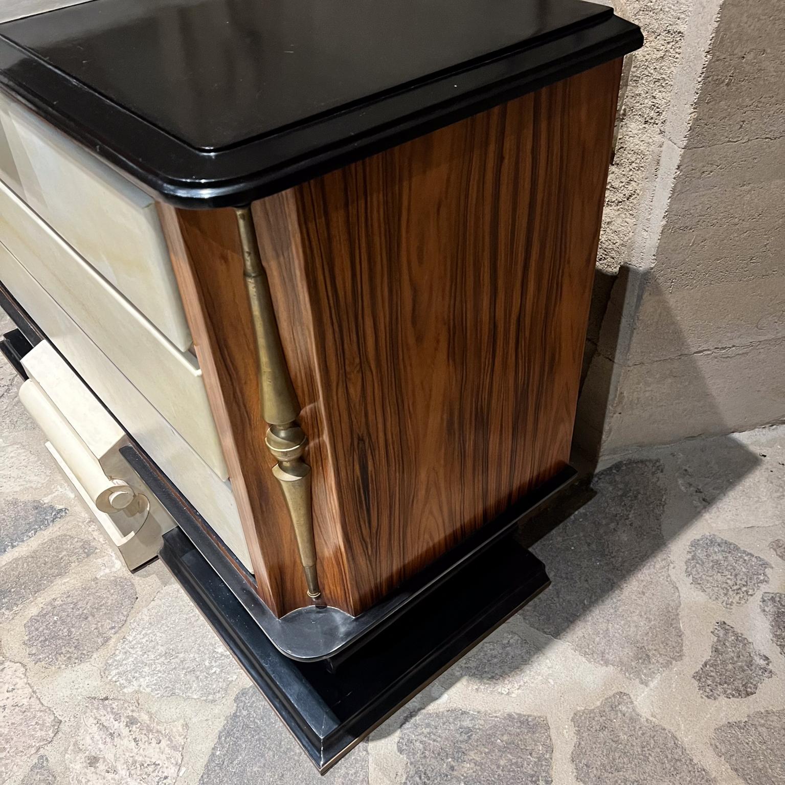 1940s French Neoclassical Dresser Goatskin Bronze For Sale 8