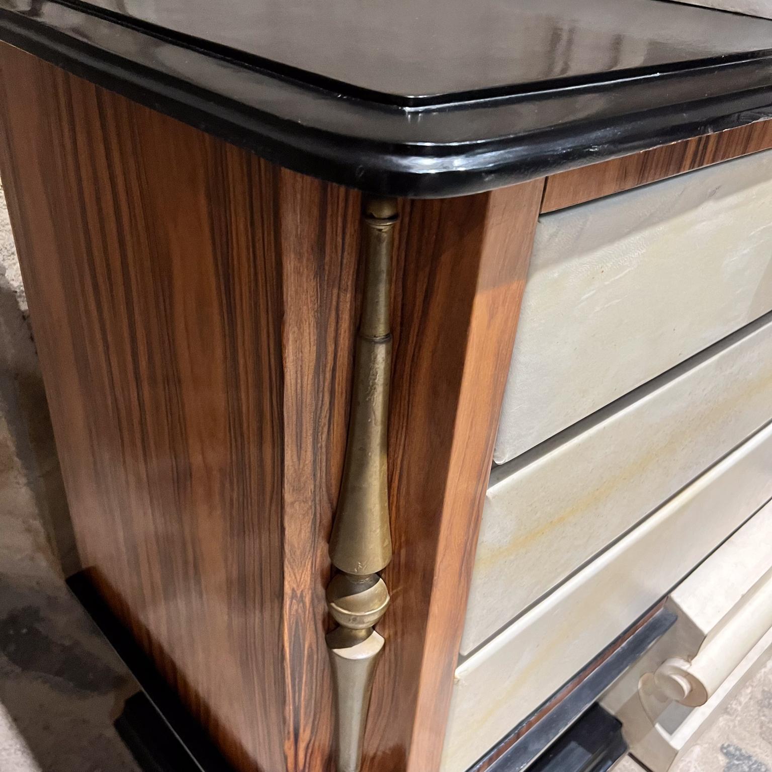 1940s French Neoclassical Dresser Goatskin Bronze For Sale 2