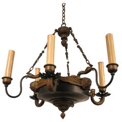 1940s French Neoclassical Small Chandelier