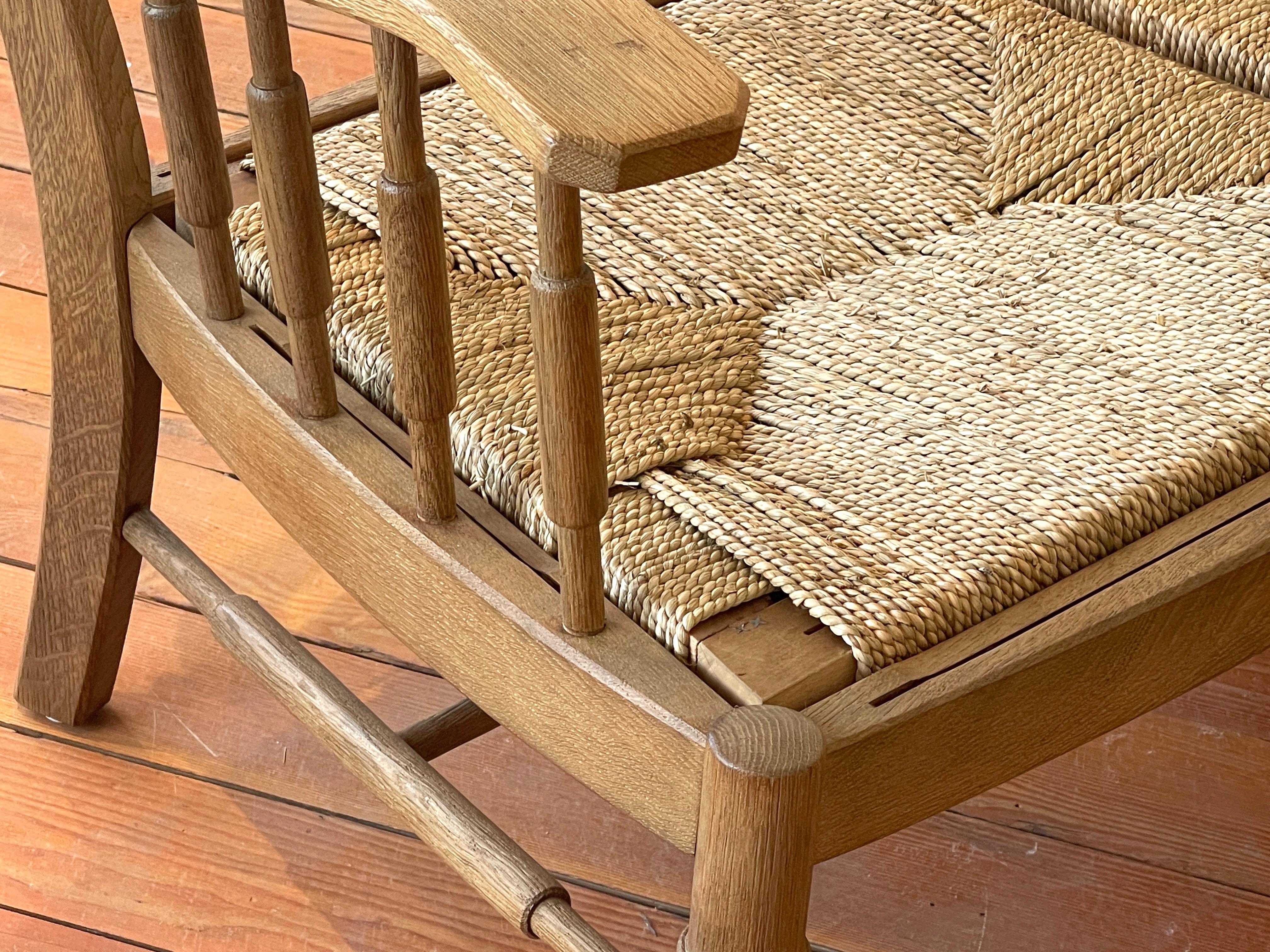 1940's French Oak Bench 7