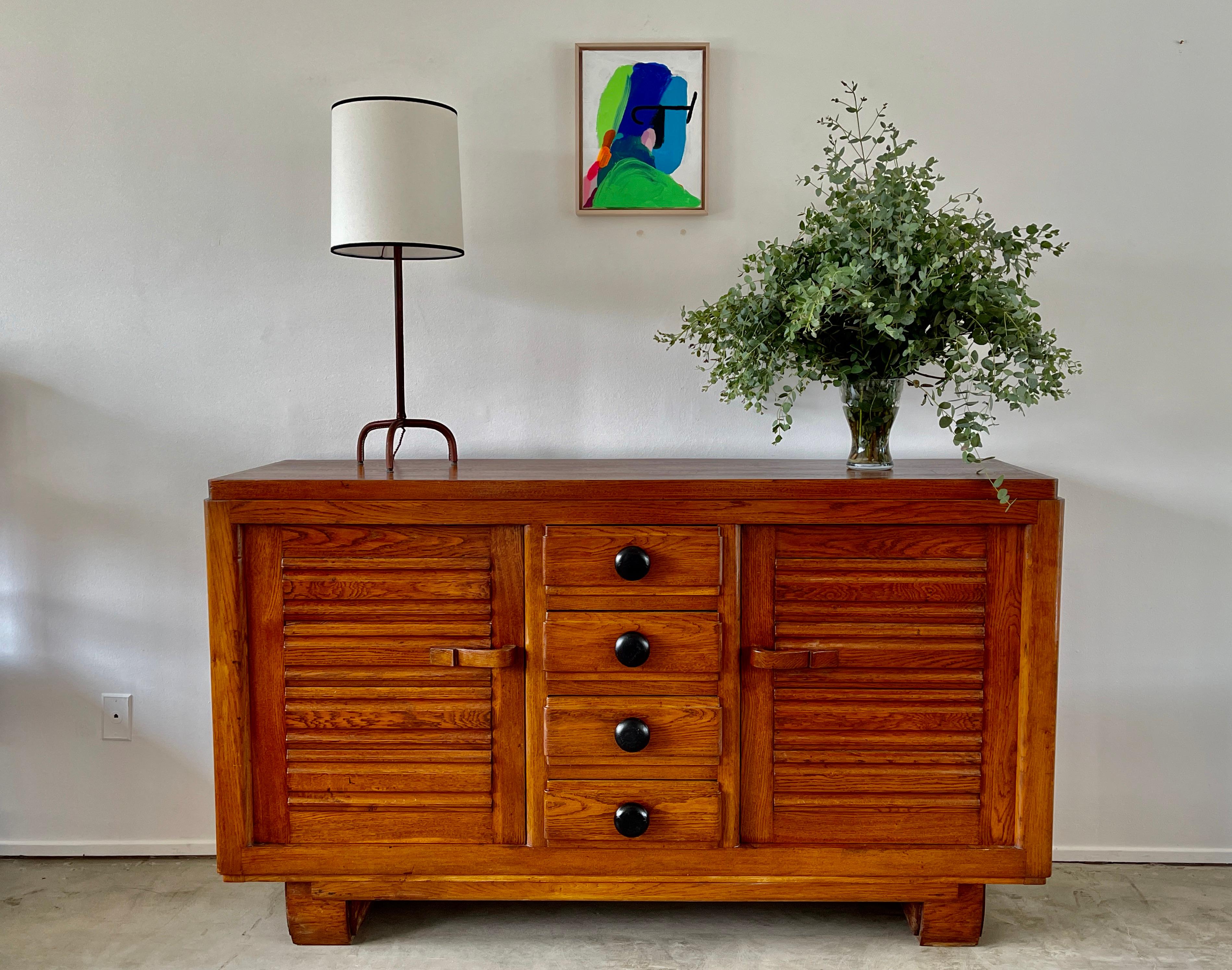 1940's French Oak Cabinet  8