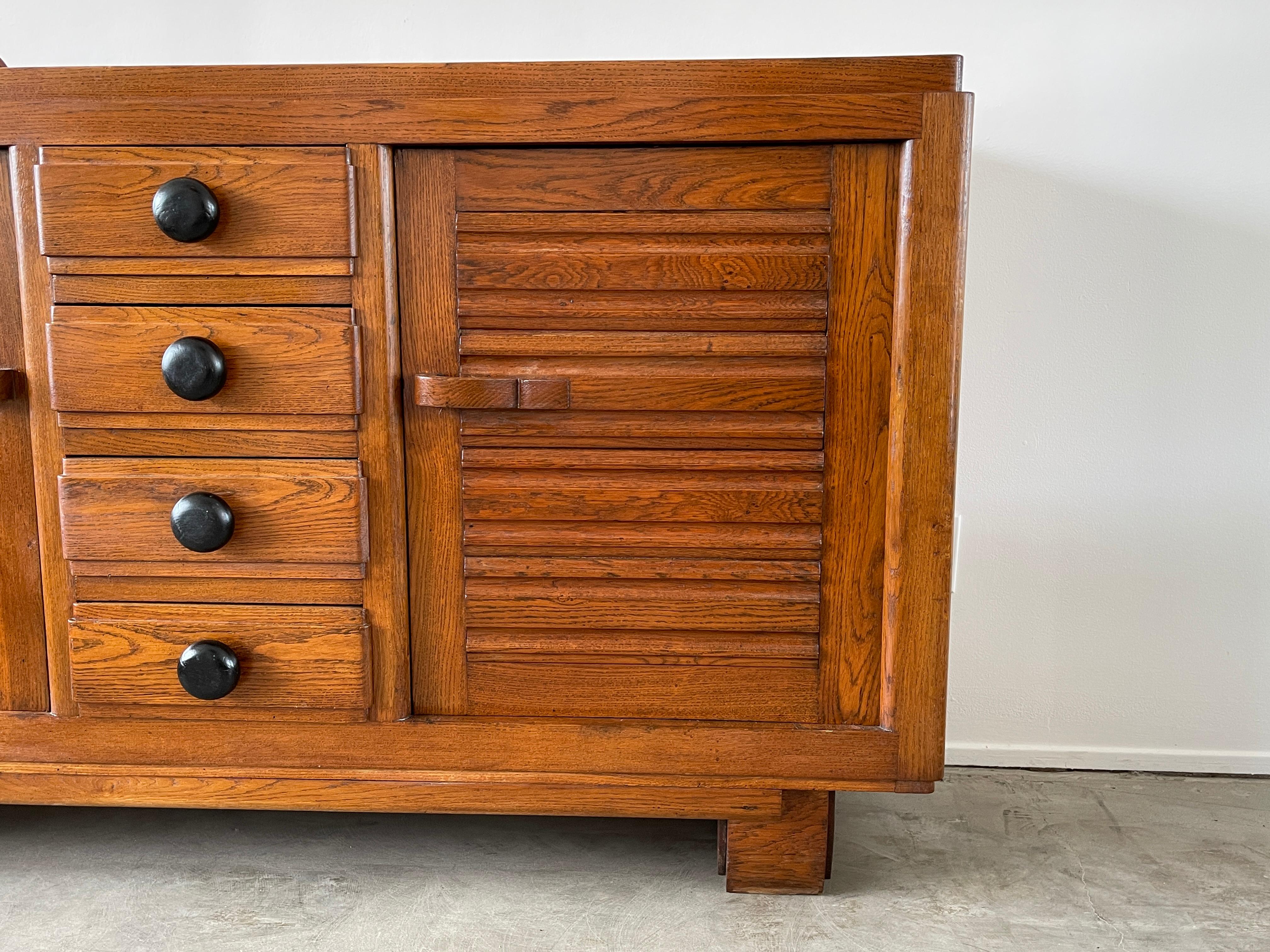 1940's French Oak Cabinet  2