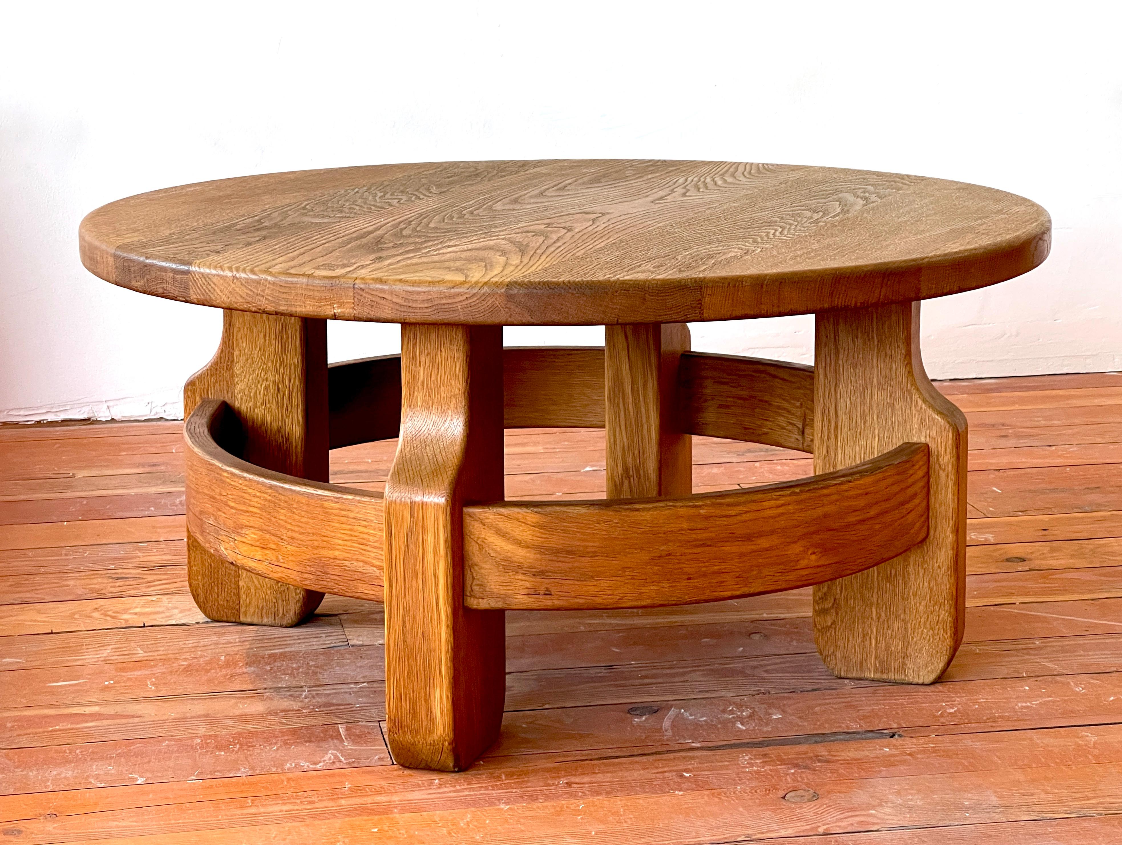 1940's French Oak Coffee Table 6