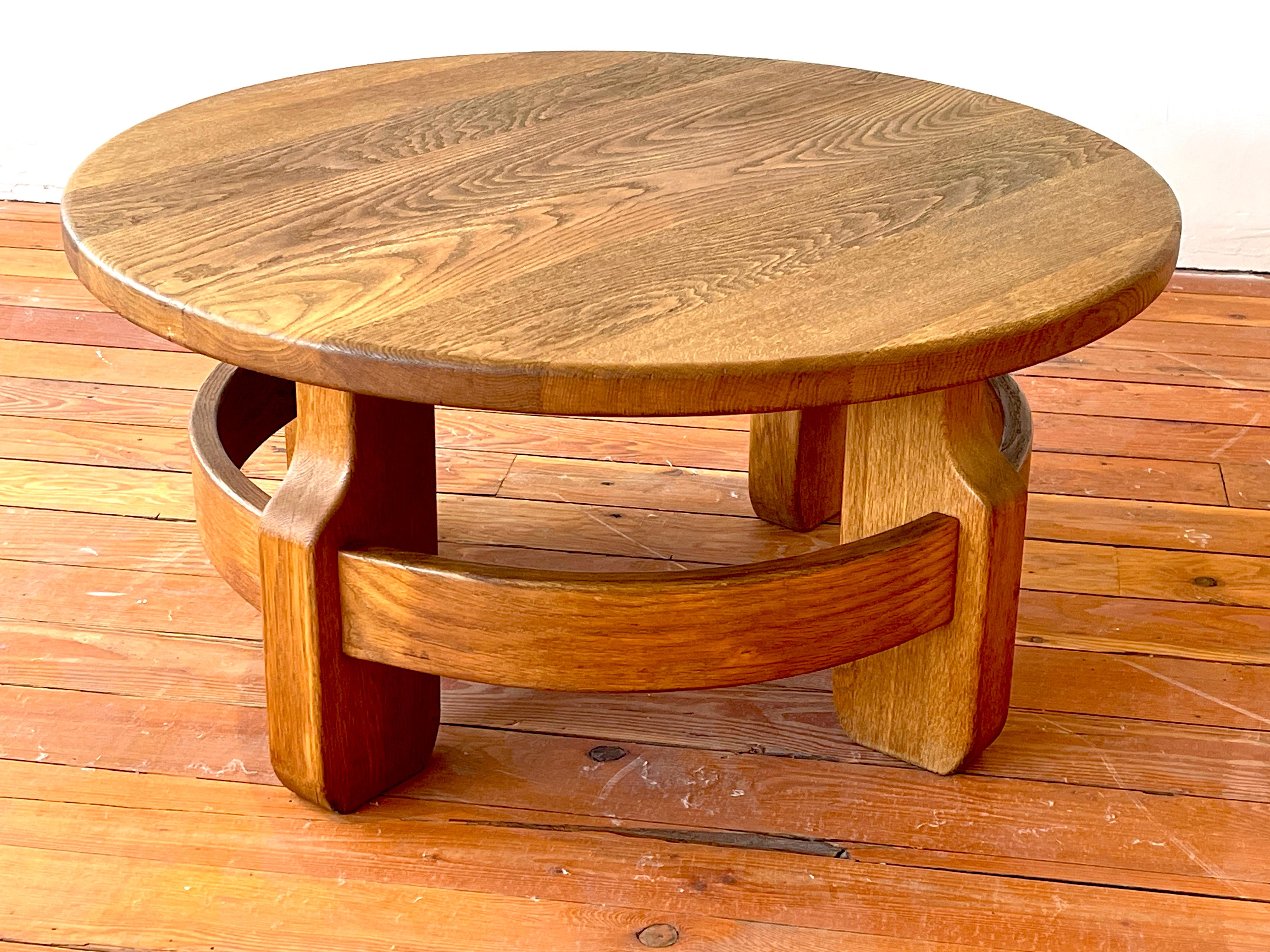 1940's French Oak Coffee Table 3
