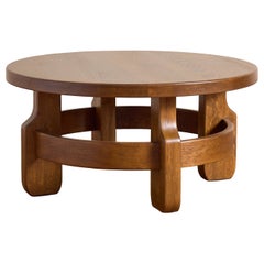 1940's French Oak Coffee Table
