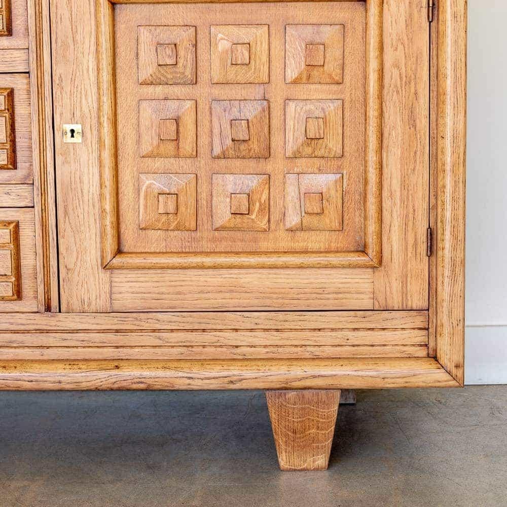 1940's French Oak Sideboard by Charles Dudouyt 6