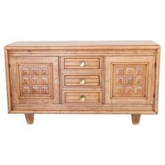 Retro 1940's French Oak Sideboard by Charles Dudouyt