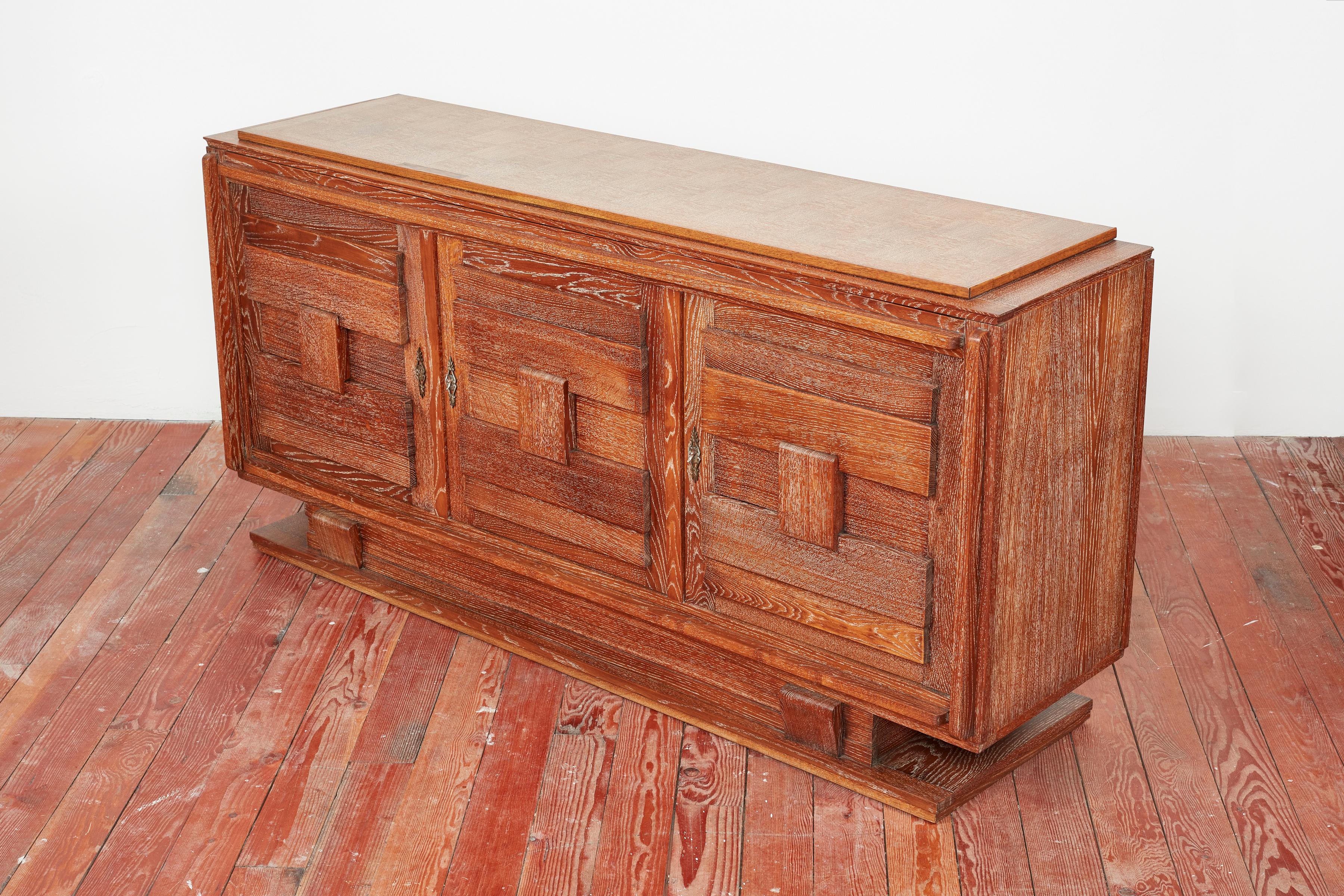 1940s French Oak Sideboard For Sale 2