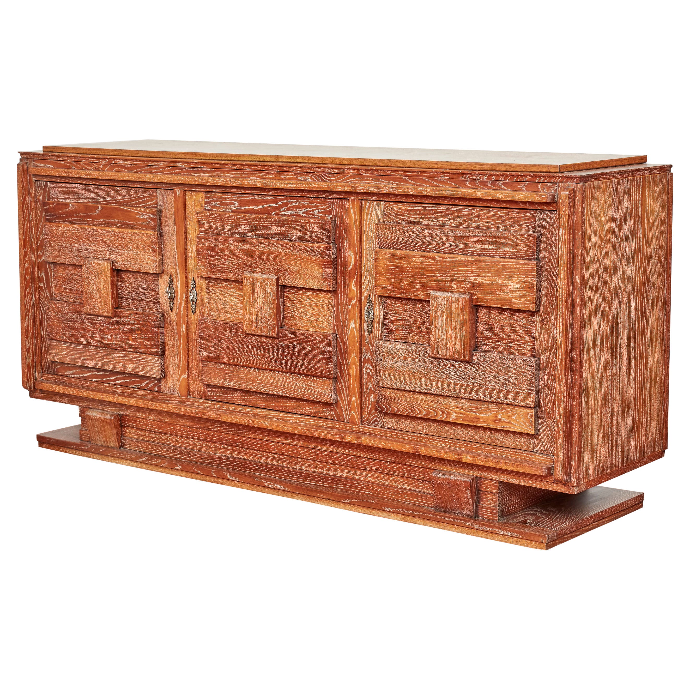1940s French Oak Sideboard For Sale