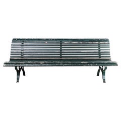 Used 1940's French Outdoor - Garden Slatted Bench