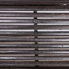1940's French Outdoor - Garden Slatted Bench - Scroll Feet