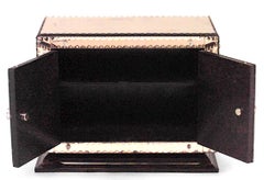 French Mid-Century Mirrored Miniature Cabinet