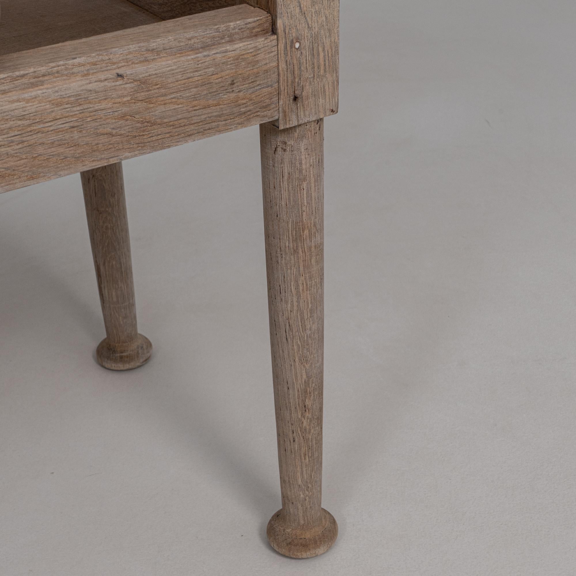 Fioriera in legno di Oak Oak, anni '40, di origine provinciale francese, tornita a bobina in vendita 5