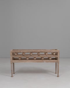 1940s French Provincial Bobbin-Turned Oak Planter