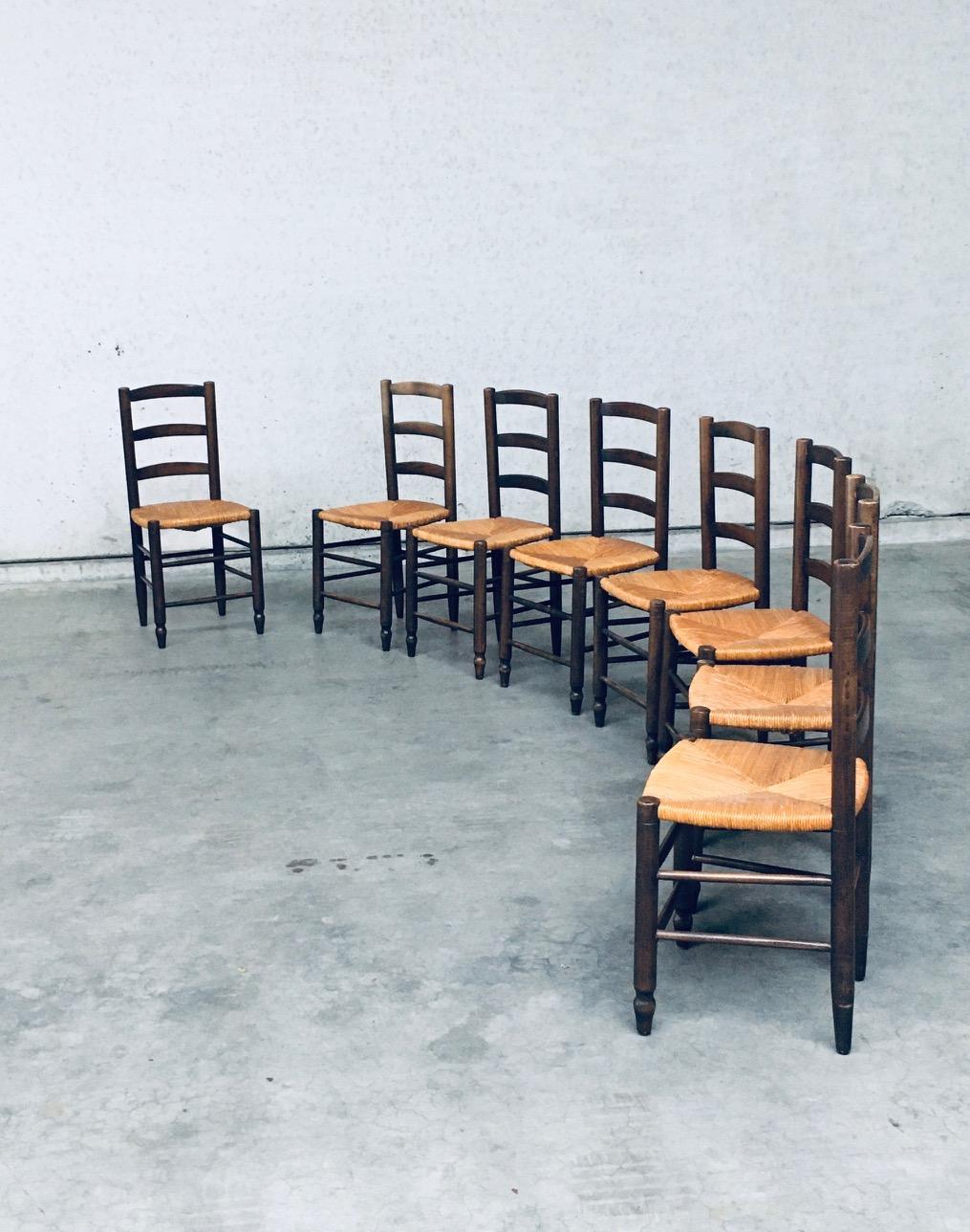Stile provenzale Sedie da pranzo Rush dal design provinciale francese degli anni '40 in vendita