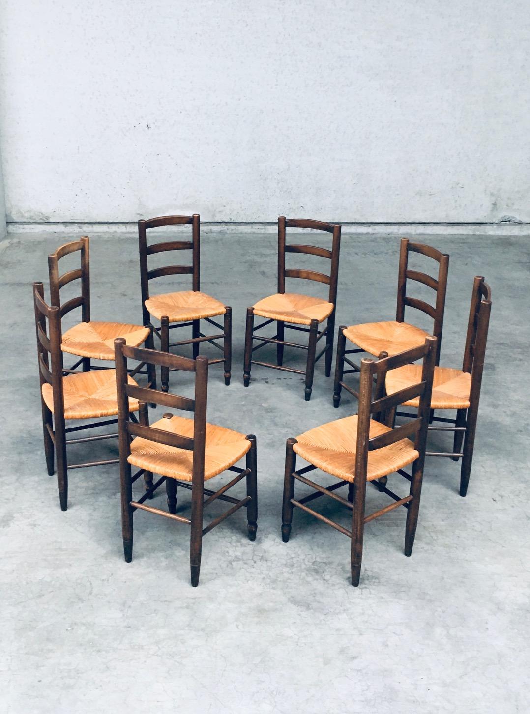 Francese Sedie da pranzo Rush dal design provinciale francese degli anni '40 in vendita