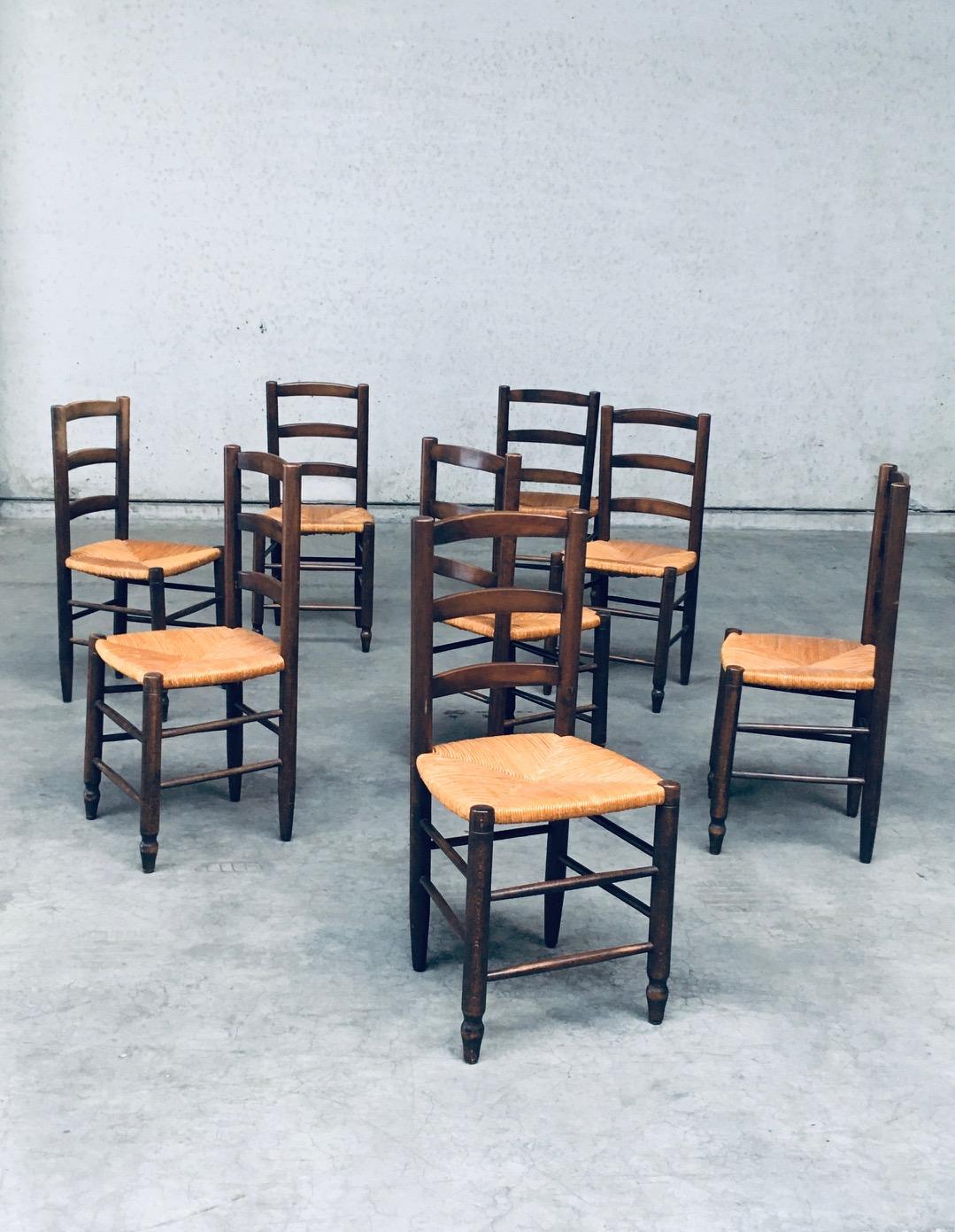 Sedie da pranzo Rush dal design provinciale francese degli anni '40 In condizioni buone in vendita a Oud-Turnhout, VAN