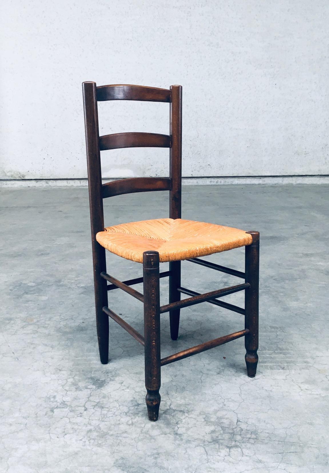 Giunco Sedie da pranzo Rush dal design provinciale francese degli anni '40 in vendita