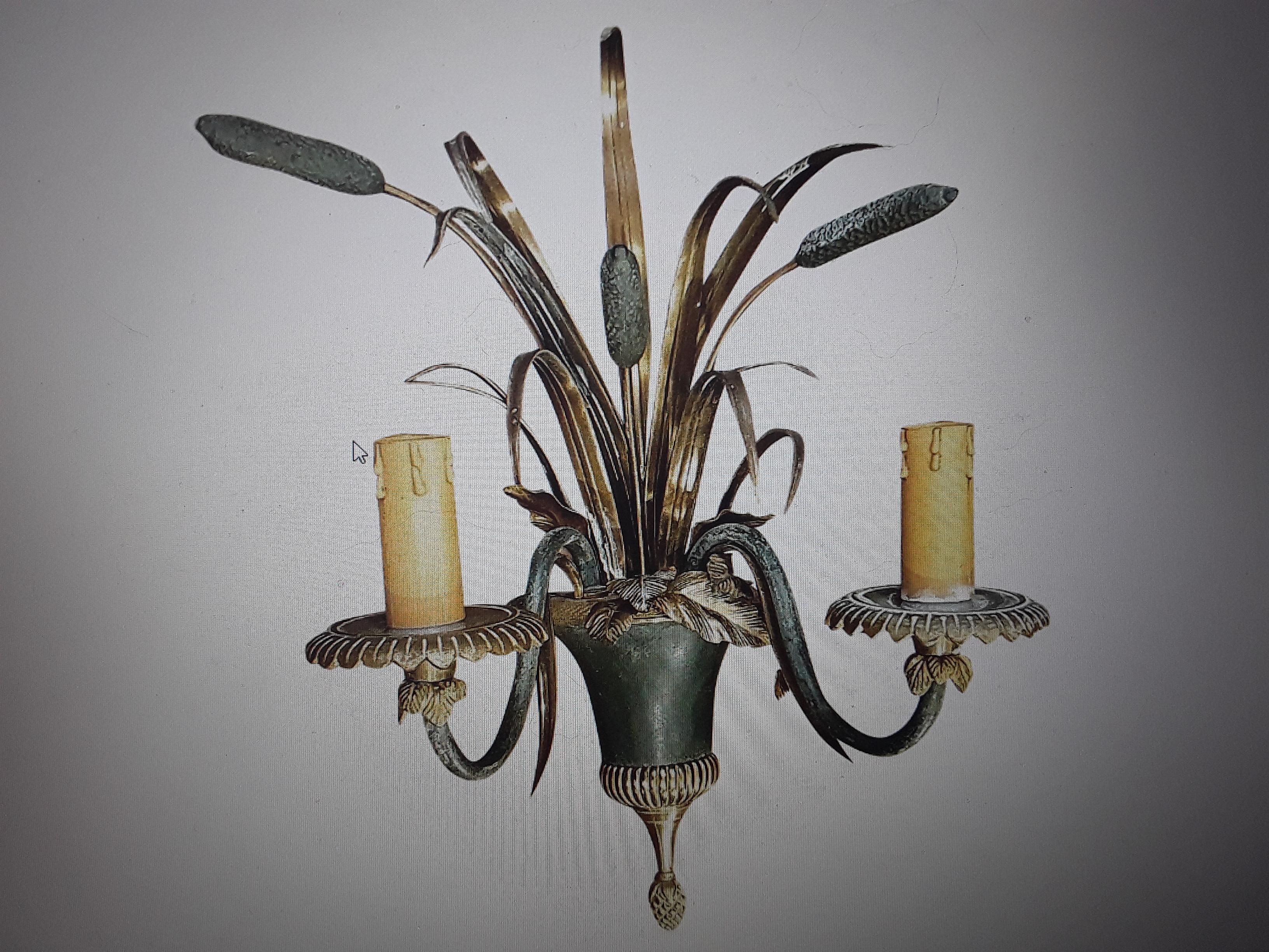 1940s French Regency Gilt &Patinated Bronze Floral Wall Sconce by Maison Charles For Sale 13