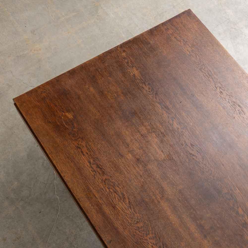 Tavolo da pranzo francese scultoreo in Wood degli anni '40 in vendita 5