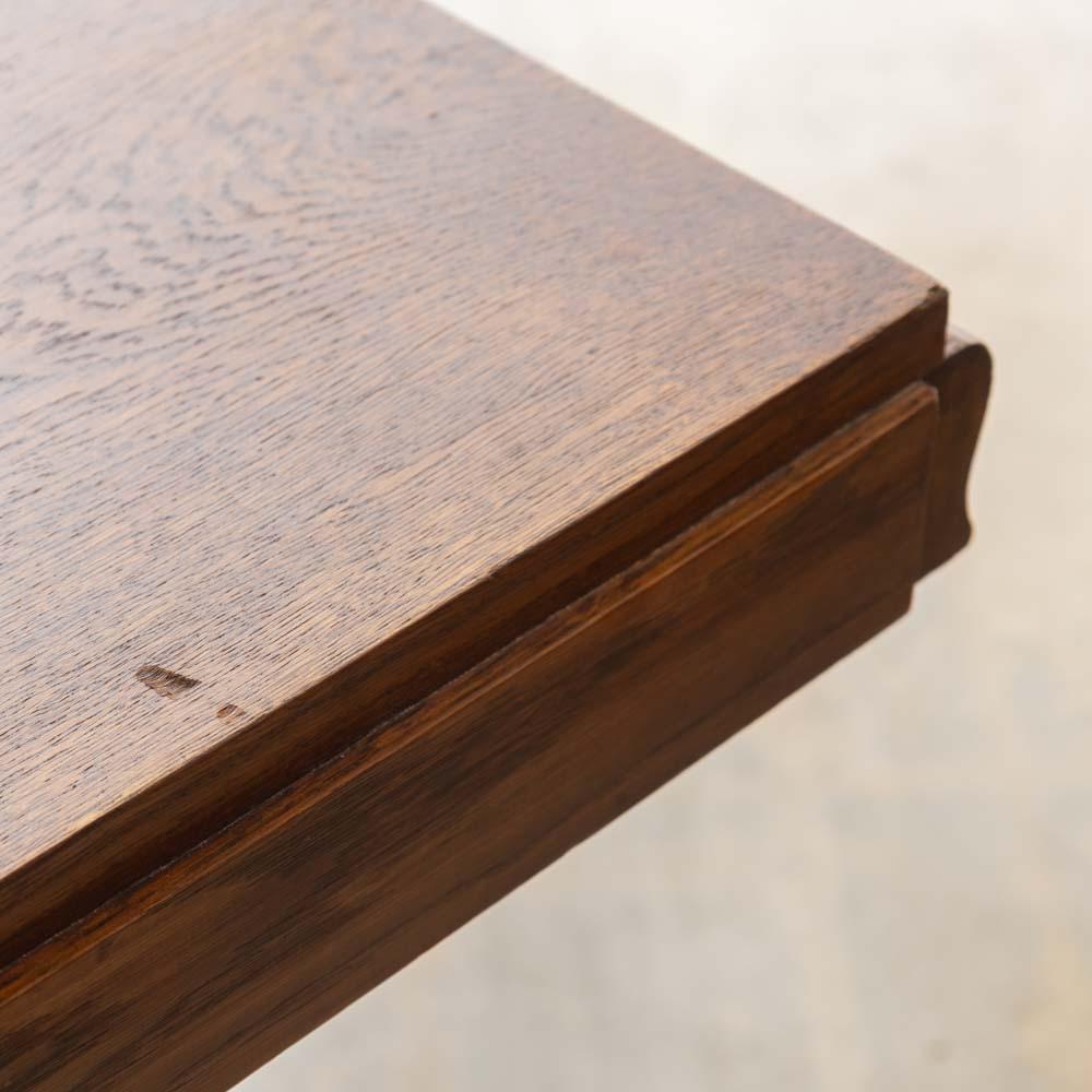 Tavolo da pranzo francese scultoreo in Wood degli anni '40 in vendita 7