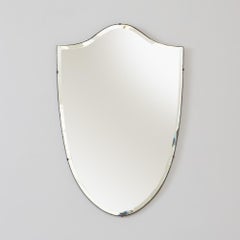 1940s French Shield Mirror
