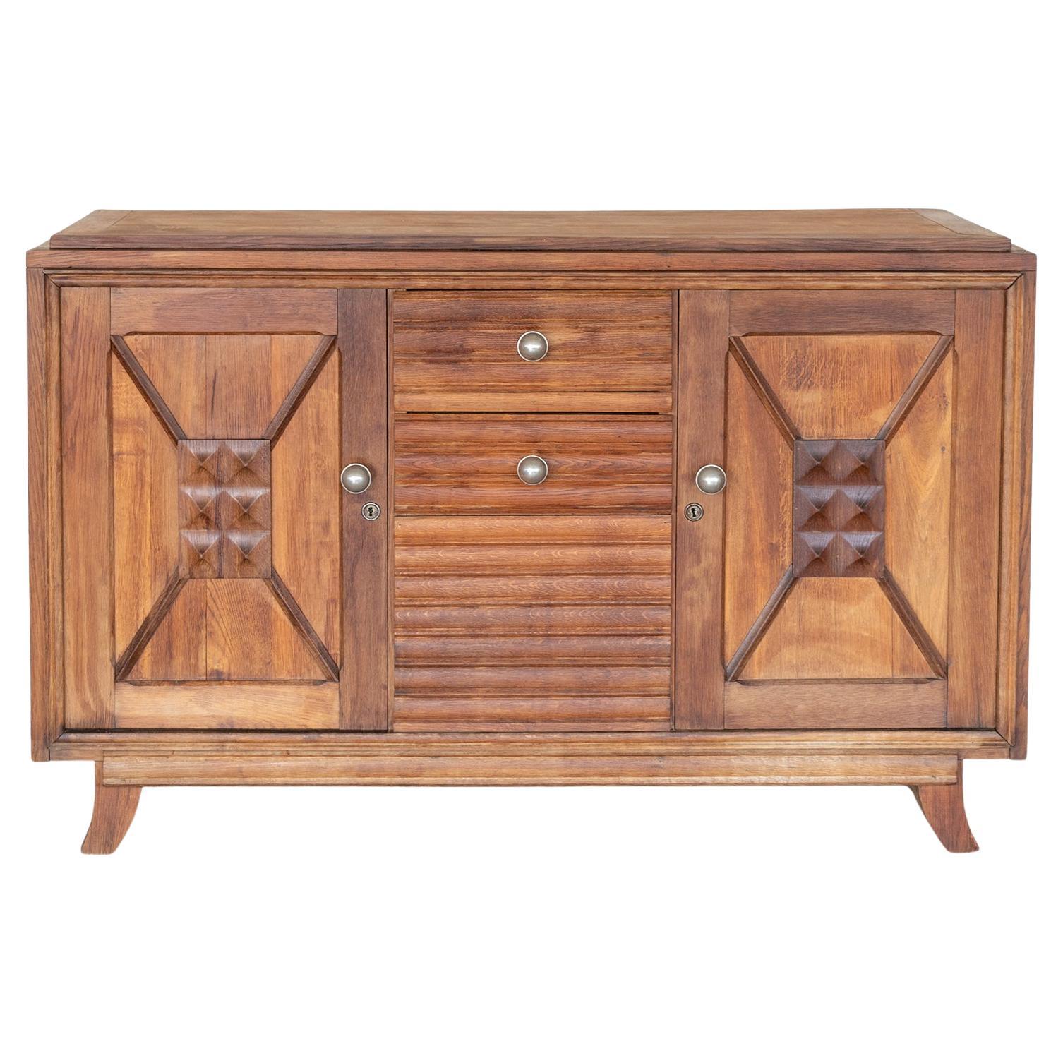 1940s French Sideboard in the Style of Charles Dudouyt