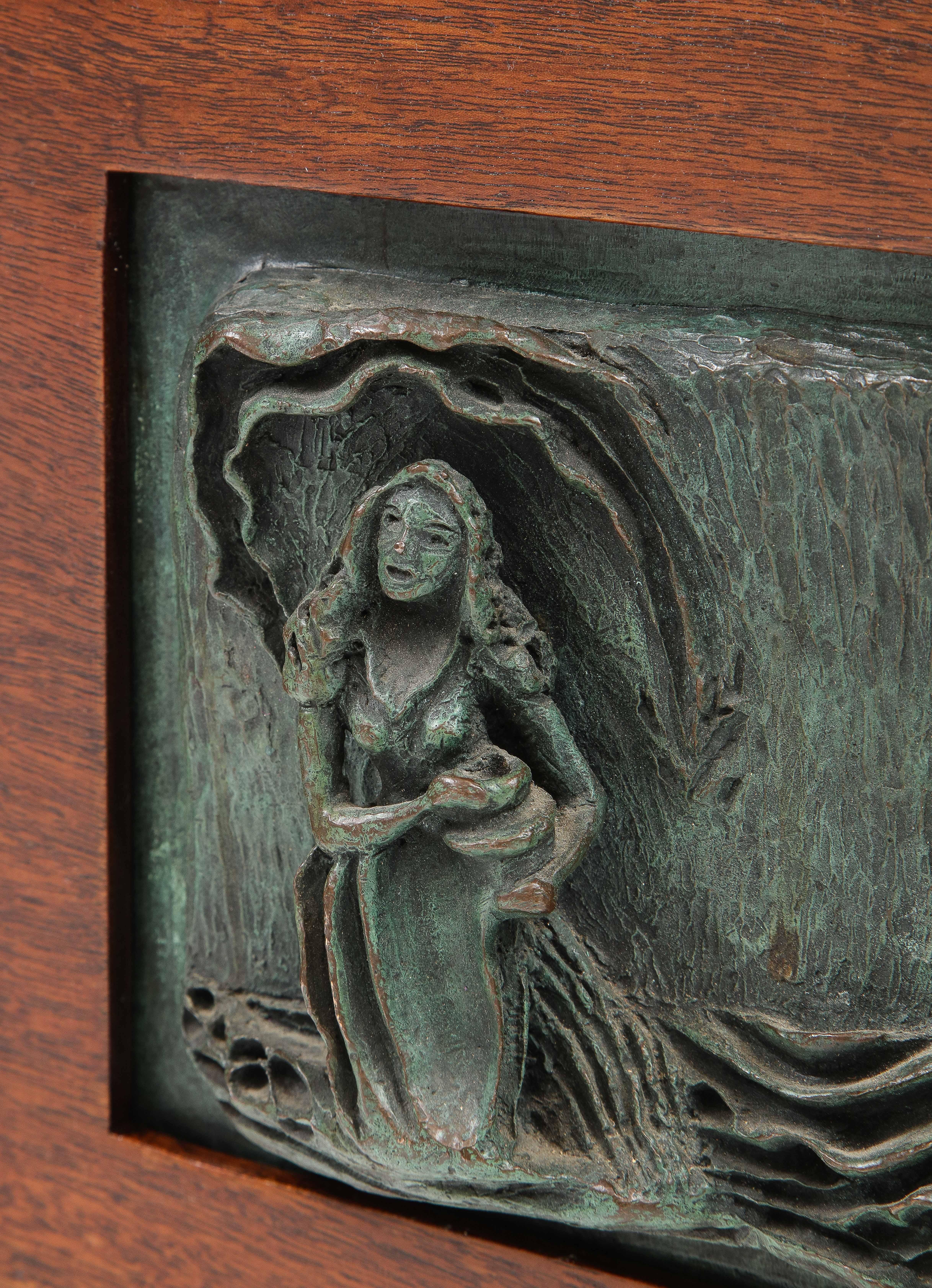 Bronze Cache-pots en bronze signés français des années 1940 en vente