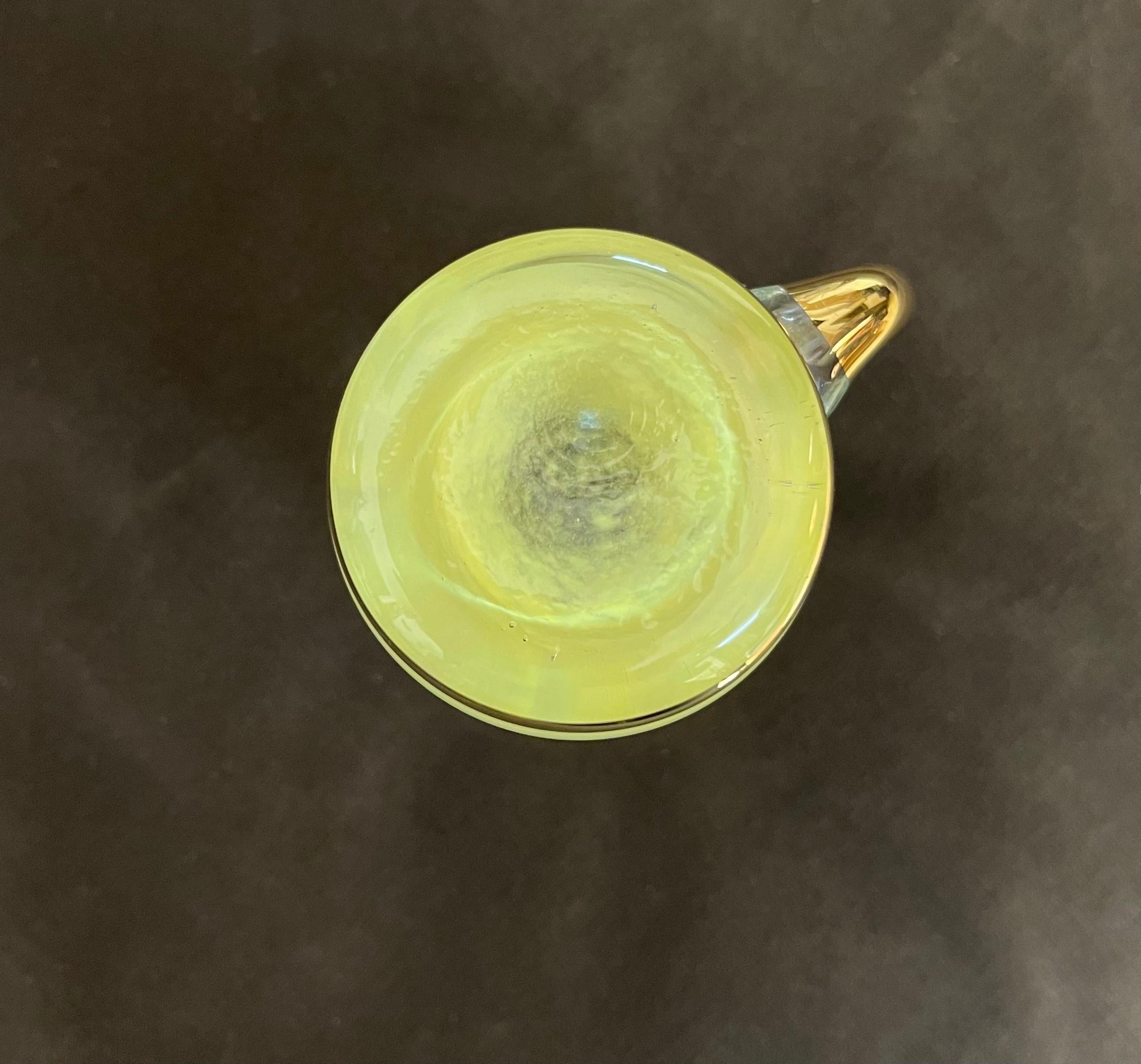 1940er Jahre Französisch signiert Satz von sechs Kristallgläsern im Angebot 4