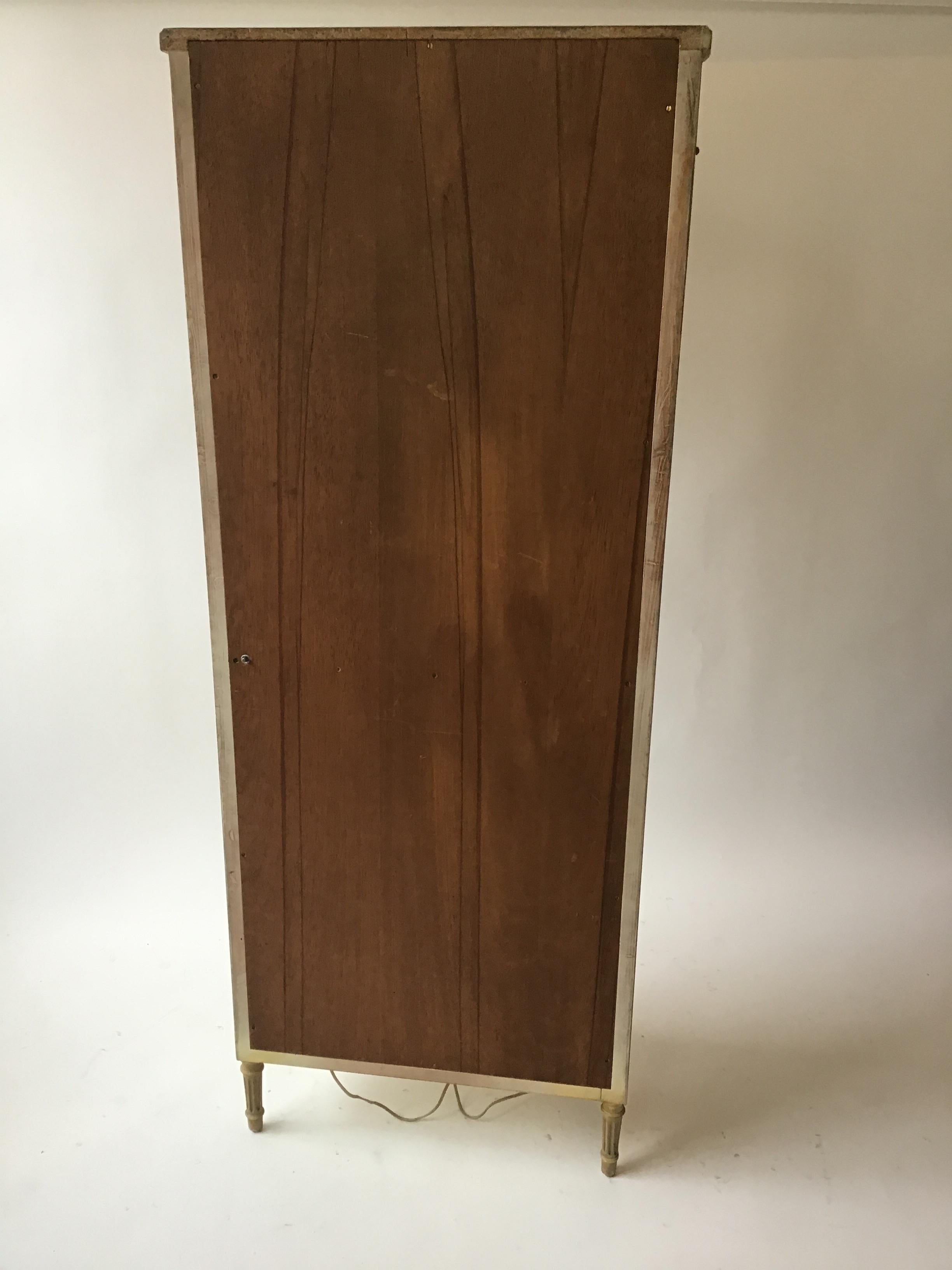 1940s French Tall Demilune Cupboard For Sale 8