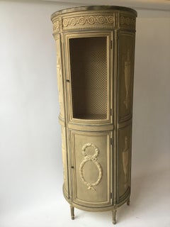 1940s French Tall Demilune Cupboard