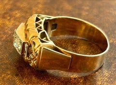 1940’s French Two Stone Old Mine Cut Diamond Ring