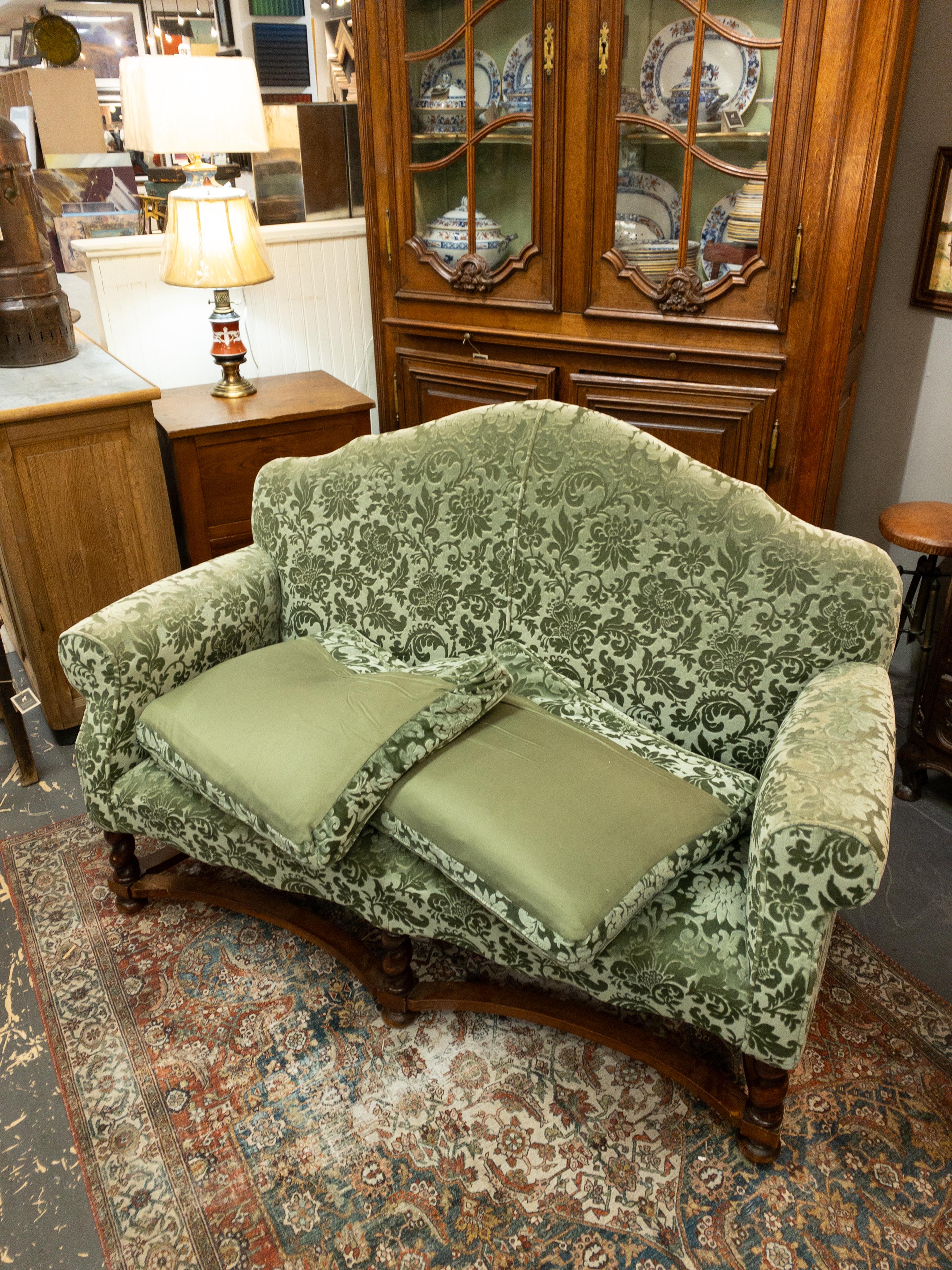 1940's French Upholstered Sofa For Sale 6