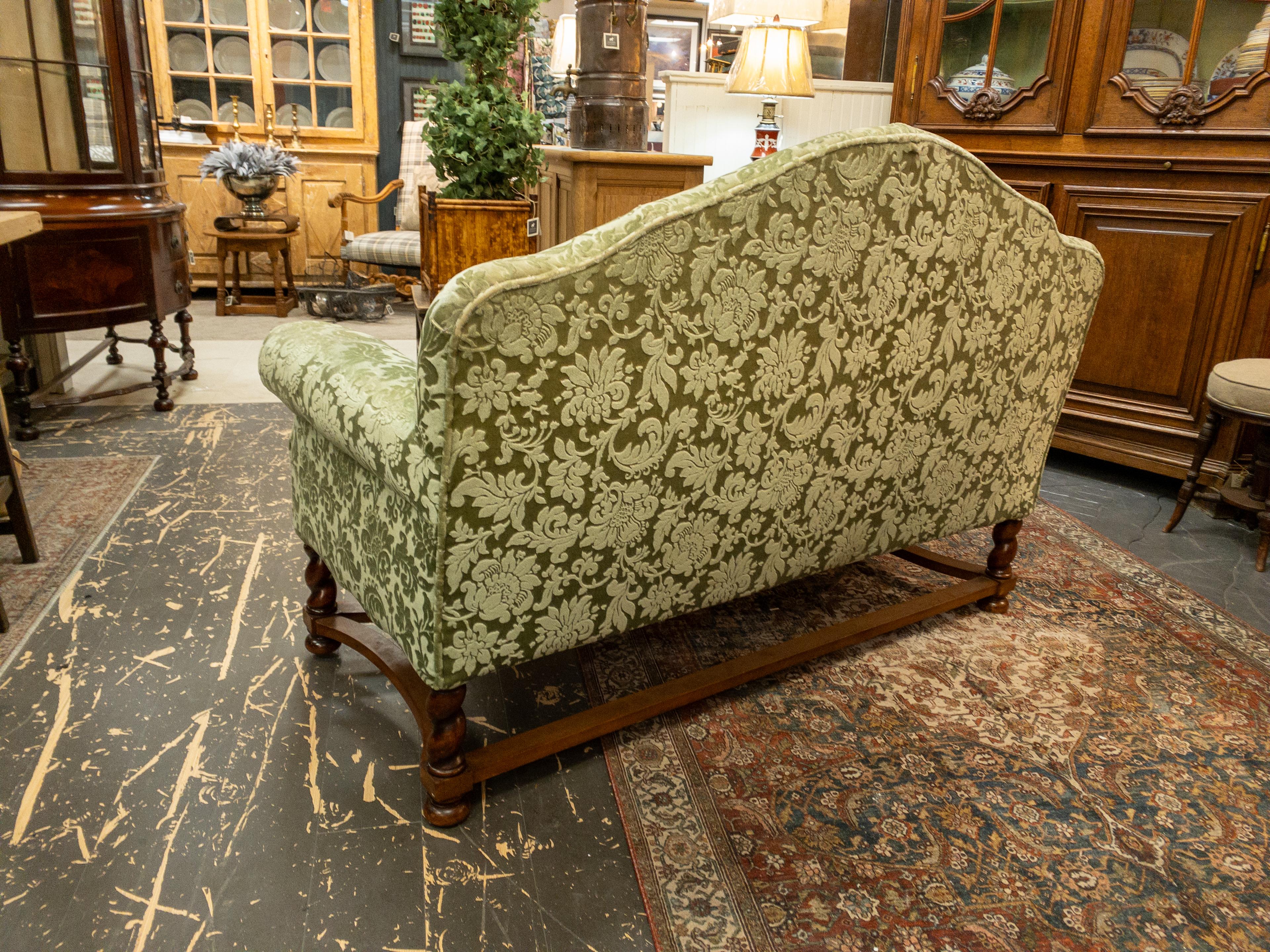 Mid-20th Century 1940's French Upholstered Sofa For Sale
