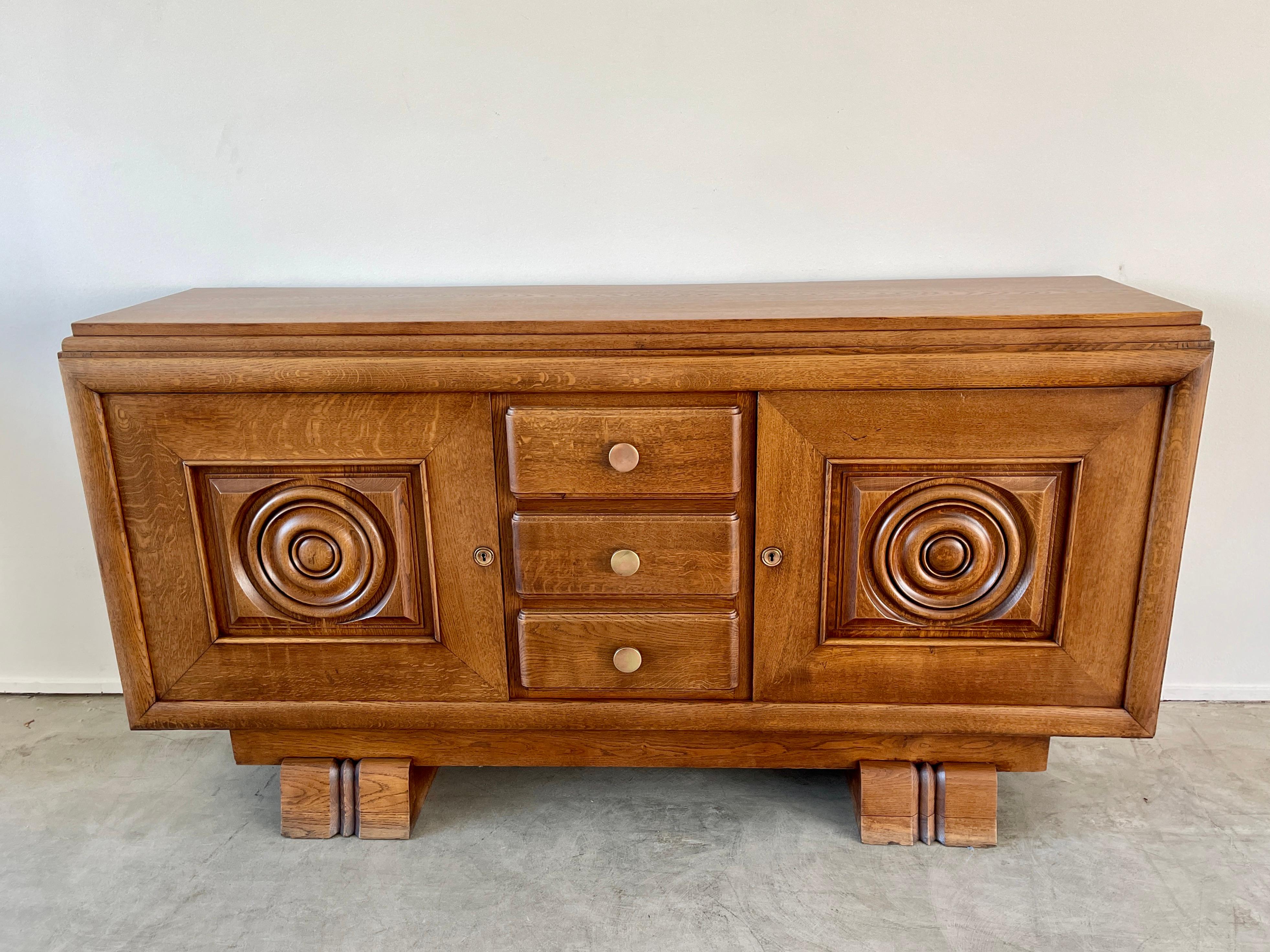 1940's French Walnut Cabinet In Good Condition In Beverly Hills, CA