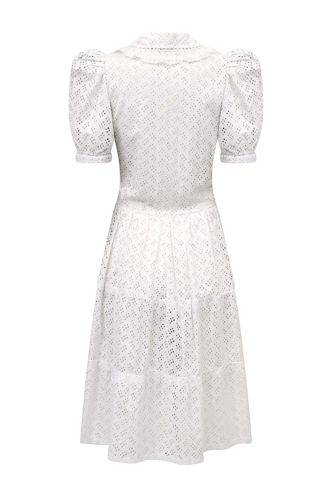 1940s white dress