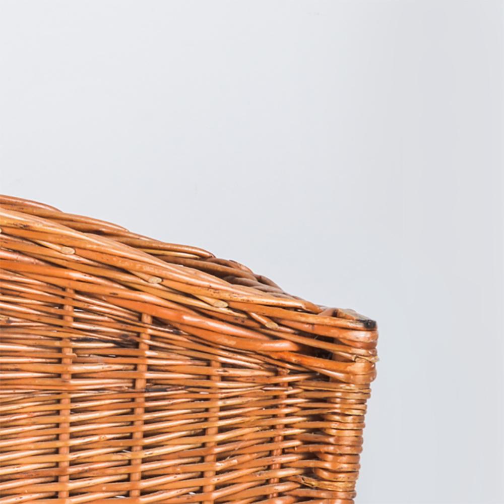 French Provincial 1940s French Wicker Basket