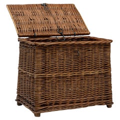 1940s French Wicker Basket