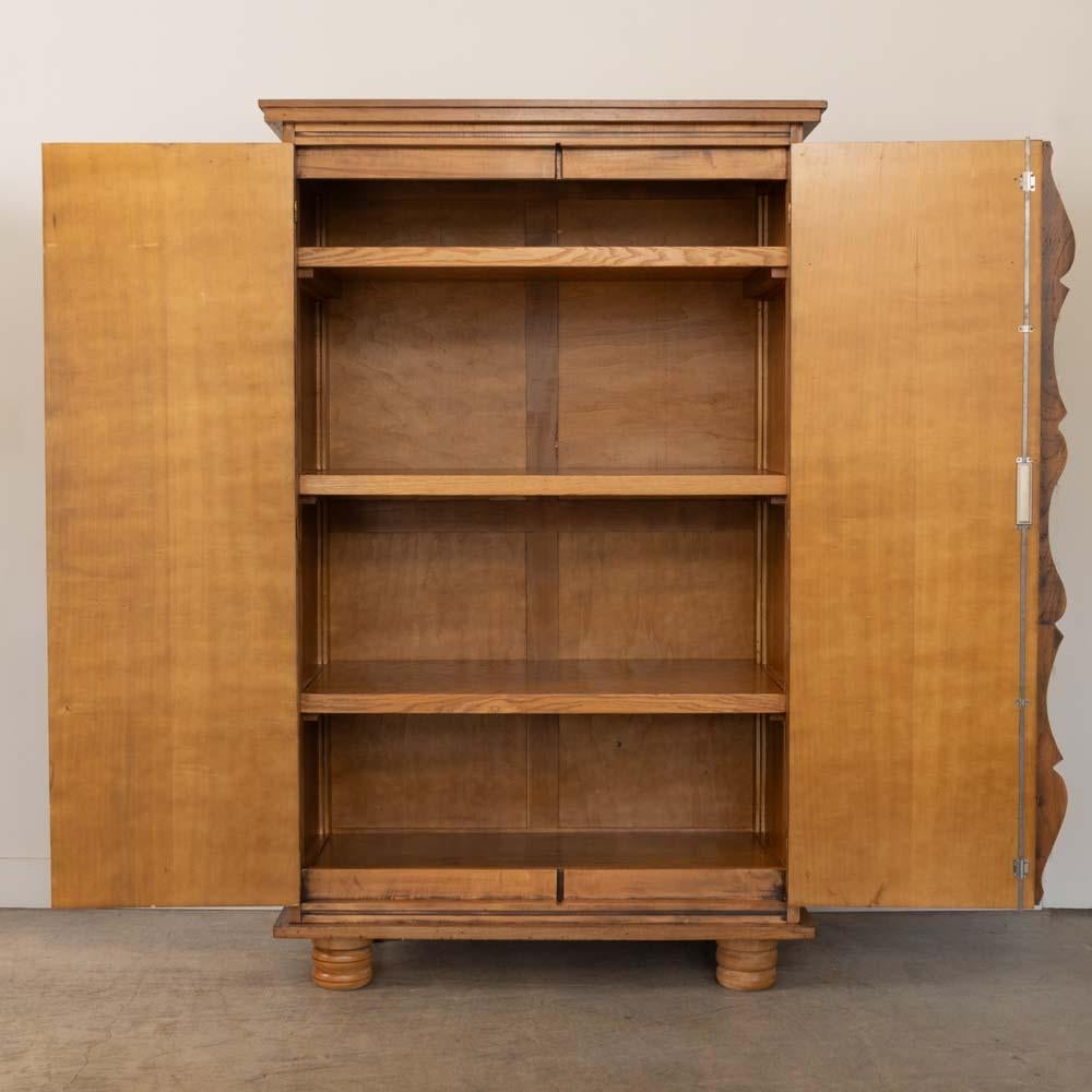 Metallo Armadio francese in Wood degli anni '40 di Charles Dudouyt in vendita