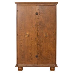 1940s French Wood Cabinet by Charles Dudouyt