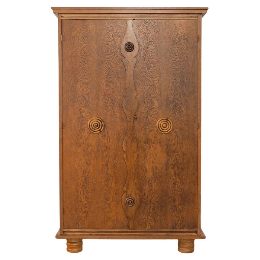 1940s French Wood Cabinet by Charles Dudouyt