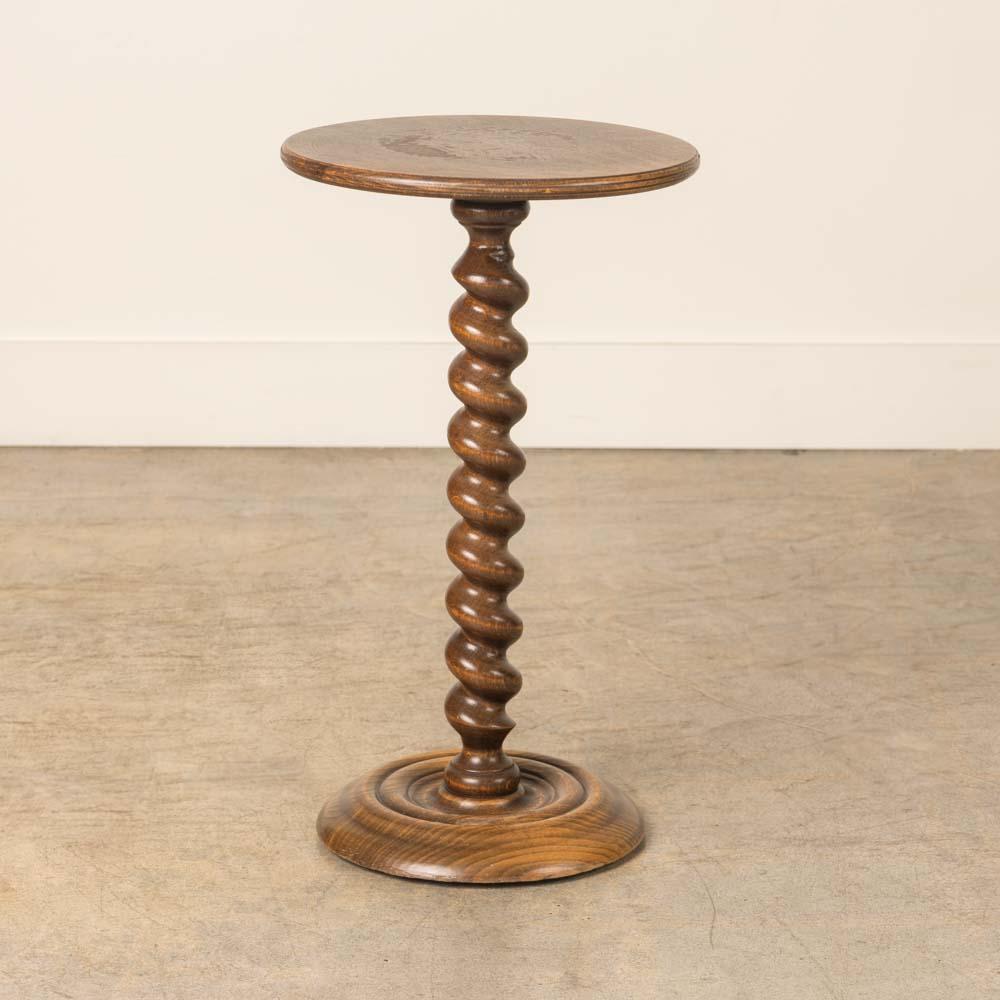 1940er Jahre Französisch Wood Beistelltisch (Eichenholz)