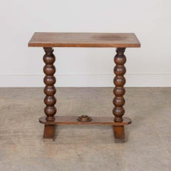 1940s French Wood Side Table is the Style of Charles Dudouyt