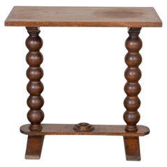 1940s French Wood Side Table is the Style of Charles Dudouyt