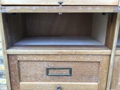 1940s French Wooden Filing Cabinet/Pigeon Hole Clapet Cabinet