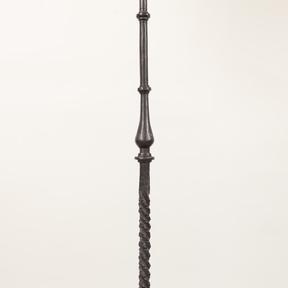 1940's French Wrought Iron Floor Lamp 5