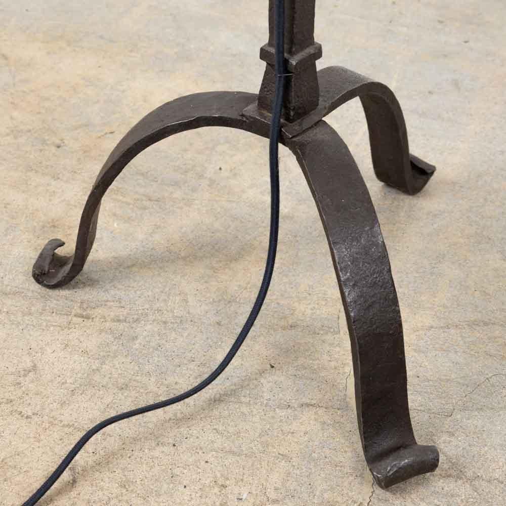 1940's French Wrought Iron Floor Lamp 8
